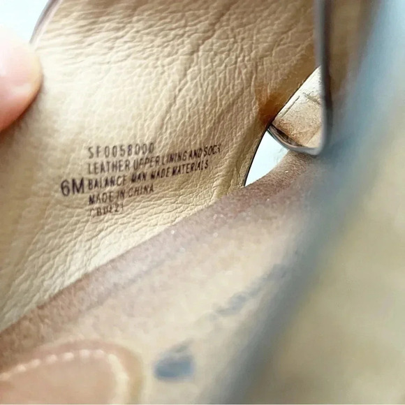 Sofft Leather Ciera Croc Embossed Wood Wedge Open Toe Sandals Shoes Size 6 - Picture 8 of 8